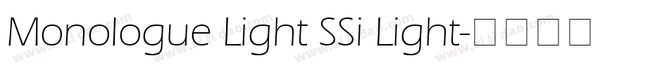 Monologue Light SSi Light字体转换